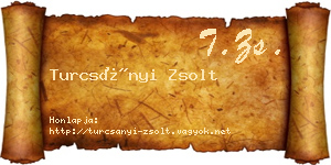 Turcsányi Zsolt névjegykártya