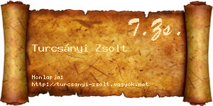 Turcsányi Zsolt névjegykártya