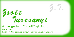 zsolt turcsanyi business card